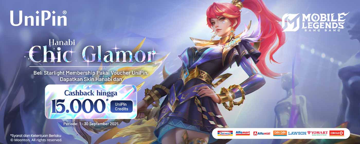 Top Up Diamonds MLBB Pakai Voucher UniPin, Cashback 15.000 UniPin Credits dan Koleksi Skin Starlight Terbaru!